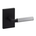 Sure-Loc Hardware Sure-Loc Hardware Levanto Privacy Rosette, Flat Black, Knurled Grip in Polished Chrome LV102 FBL GRIP-KN 26